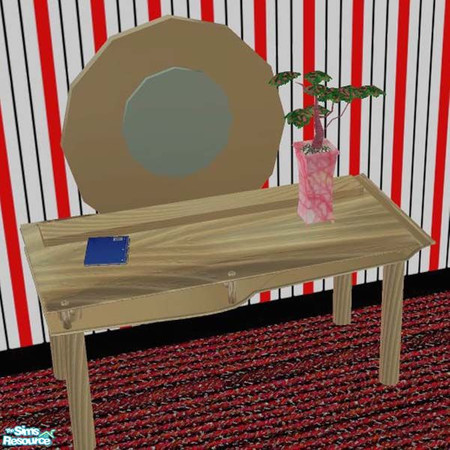 Sims 2 — Pine Funky Desk LEGS by buntah — This is part of my Garage Sale Funky Desks set, which are a bargain at $25 ea.