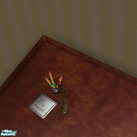 Sims 2 — Black Cup O Pens by Dr Pixel — Recolor of my Cup O Pens object - this will NOT work unless you download the Cup