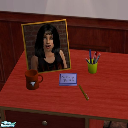 Sims 2 — PicNmug Recolor 2 by Dr Pixel — Recolor of my Pic N Mug object, with a Sim's portrait in the frame. This will
