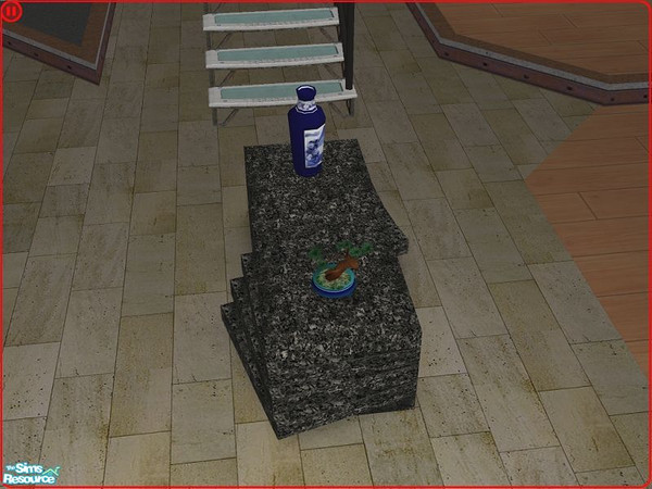 Sims 2 — FSMCDESIGNS Coffee Table by FSMCDESIGNS — Here is a modern black granite cocktail table. Enjoy, Michael
