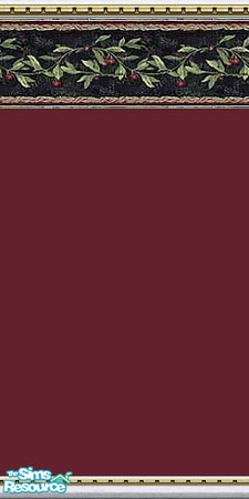 Sims 2 — Cherry Maroon by Lorah — Sincere in its simplicity. Cherry Maroon is part of Border set.