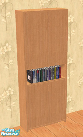 Sims 2 — Novia Bookcase - 4 doors by TSR Archive — Uses all the colors of Maxis BiblioFile Bookcase. Will NOT have