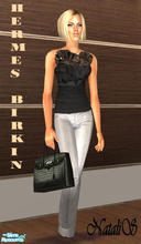Sims 2 — NS Hermes Birkin bag. by Natalis — New bag mesh for adult female and various recolors Hermes Birkin inspired.