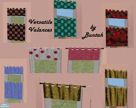 Sims 2 — Versatile Valances by buntah — This set includes the base mesh file for the valance-only version of the Stewart