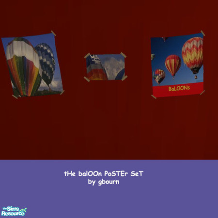 Sims 2 — tHe balOOn Posters by gbourn — Colourful posters for children and teens bedrooms