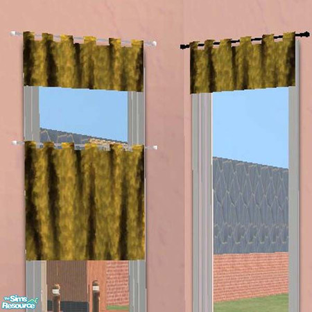 Sims 2 — Tiger skin curtain and valance by buntah — This is part of my Versatile Valances set. It will show as a color