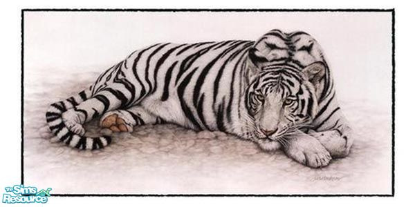 Sims 2 — Big Cats Painting 16 by MidnightRose — Part of a 16 painting collection. Based on the "In the