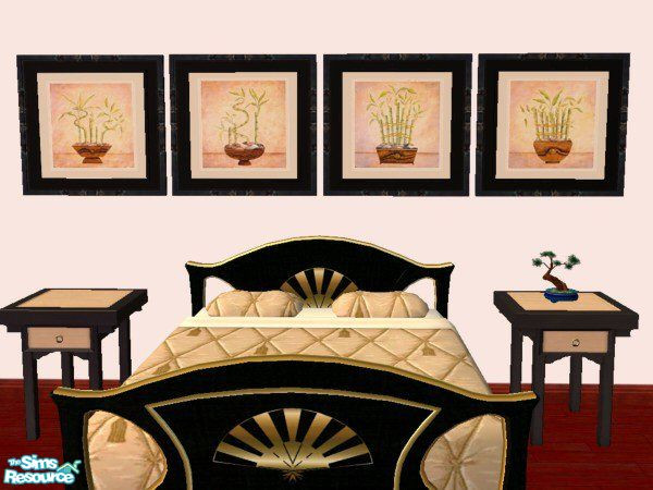 Sims 2 — MC Paintings:  Bamboo Collection by mistresscris — Created by MistressCris.