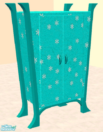 Sims 2 — Snowflake Dresser trim by oldmember_silkenbutterfly — The complementary trim to the "Touch of Teal"
