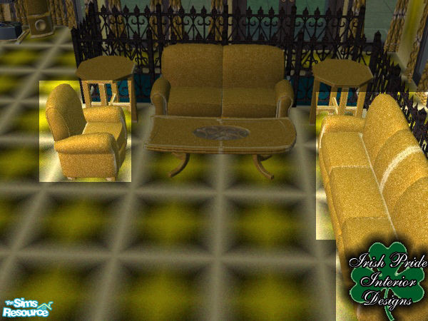Sims 2 — Rock Star Sofa & Chair by Irish Pride — The Rock Star Sofa & Chair, part of the Rock Star Living Room.