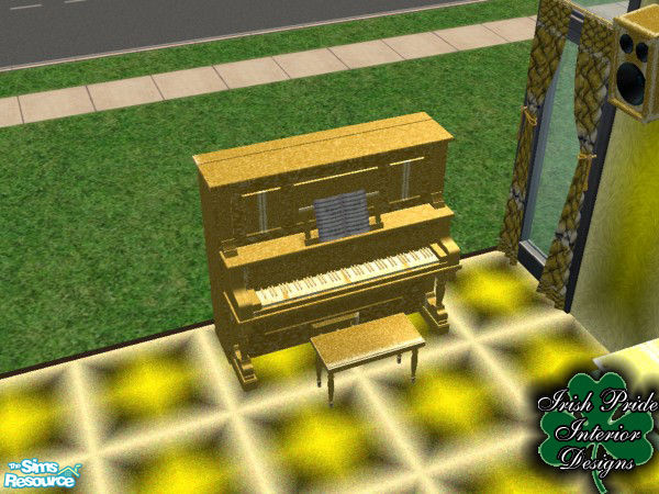 Sims 2 — Rock Star Piano by Irish Pride — The Rock Star Piano, part of the Rock Star Living Room. By Irish Pride Interior