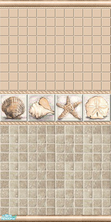 Sims 2 — Aquatic Tile Set - Wall-3 by Halfcreek — created by Halfcreek