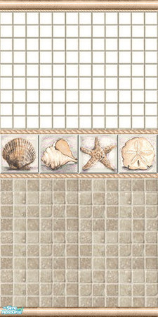 Sims 2 — Aquatic Tile Set - Wall-2 by Halfcreek — created by Halfcreek