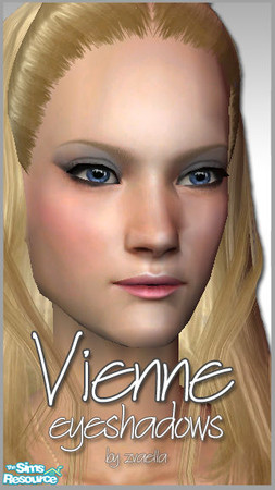 Sims 2 — Vienne - Eyeshadows - Gray by zvaella — The eyeshadows from the Vienne collection have a soft, casual look that