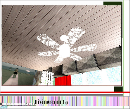 Sims 2 — Huabanzhu livingroom05 - CeilingFan by huabanzhu — 