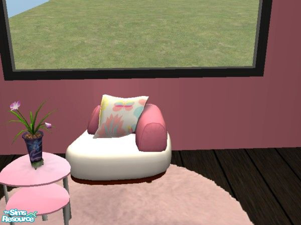 Sims 2 — Flower Sofas - pink - small sofa by dunkicka — ...