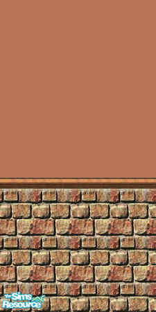 Sims 2 — Solar System by Lorah — Dusty orange and golden rusty brick.