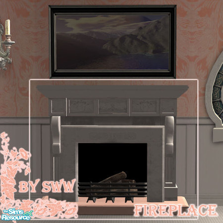 Sims 2 — Bridal fireplace by sww — made by sww
