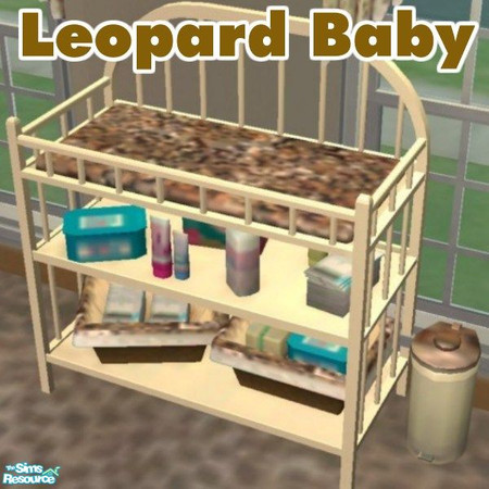 Sims 2 — Leopard Baby Changing Table by velvet9409 — If you're looking for something a little wilder for your little