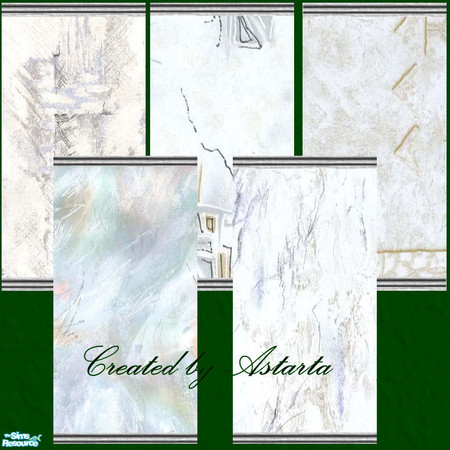 Sims 2 — Grey wall set by Astarta — Grey paterned walls. Made by Astarta