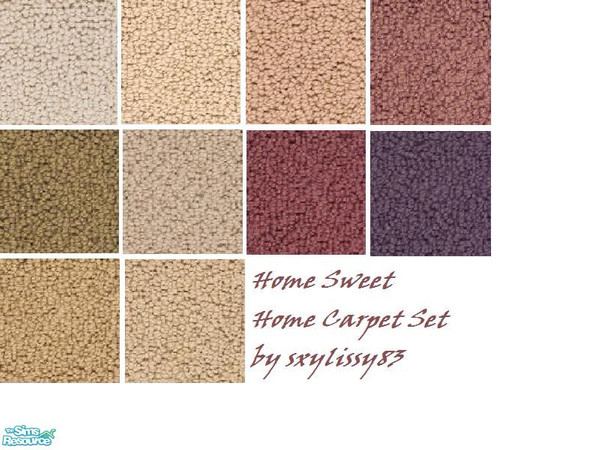 Sims 2 — Home Sweet Home Carpet Set by sxylissy83 — This carpet goes together and creates tiny squares that gives texture