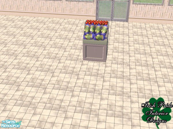 Sims 2 — Chrome Produce Bin #2 by Irish Pride — The chrome produce bin part 2, part of the Commercial Grocery Set. By