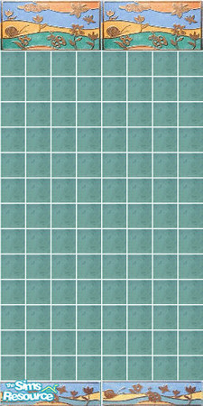 Sims 2 — Summer time wall 2 by Helena — -