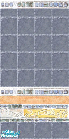 Sims 2 — Pads on tiles wall 1 by Helena — -