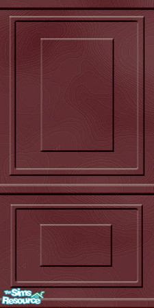 Sims 2 — Modern Panel - Mahogany by TSR Archive — 