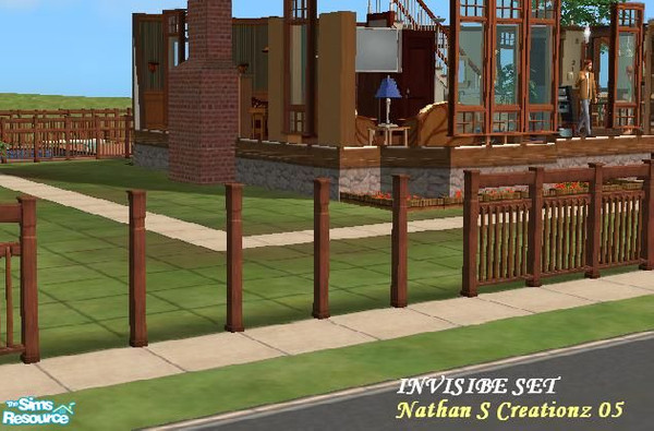 Sims 2 — MODern Invisible Gate by oldmember___NuZzA__2 — Ever wanted to make those single poles that you always find on