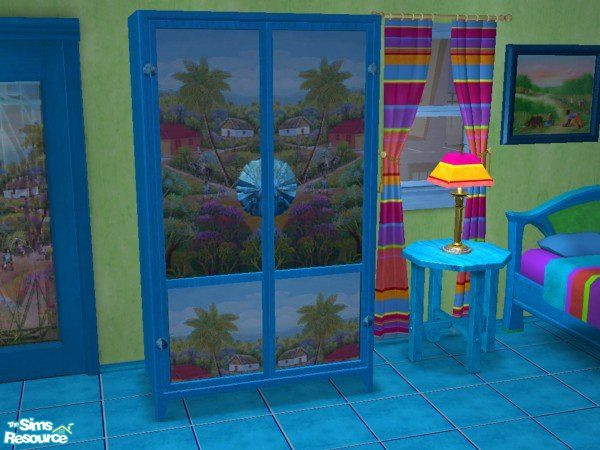 Sims 2 — Caribbean Armoire *Fixed* by MandyWhy — If the cold, dark winter days have your Sims feeling down, take them