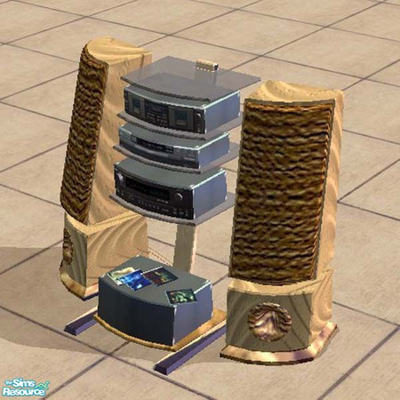 Sims 2 — Pine Wood Stereo BOTTOM by buntah — This is part of my StereoTypes set. Mix and match tops and bottoms.