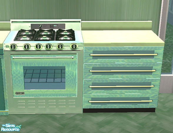 Sims 2 — Wisteria cooking stove by Cloisonne — wish I could have a real stove like this.