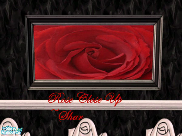 Sims 2 — Satin and Roses Painting by Big Bad Shar — Red Rose painting