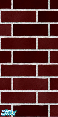 Sims 2 — brick by mereltje — plain red brick