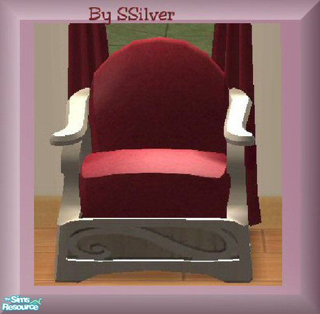 Sims 2 — Romantic Living Chair Frame by SSilver — This is for the frame for this recolor of the "Serenity