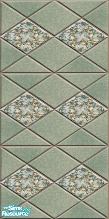 Sims 2 — Leaf tile wall - Pear by TSR Archive — 