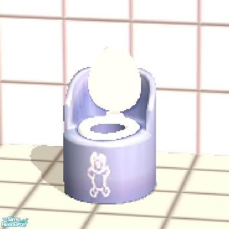 Sims 2 — Blue Potty by LilAl — For a change.