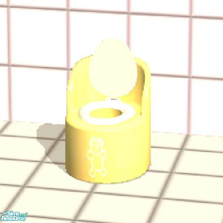 Sims 2 — Yellow Potty by LilAl — For a change.