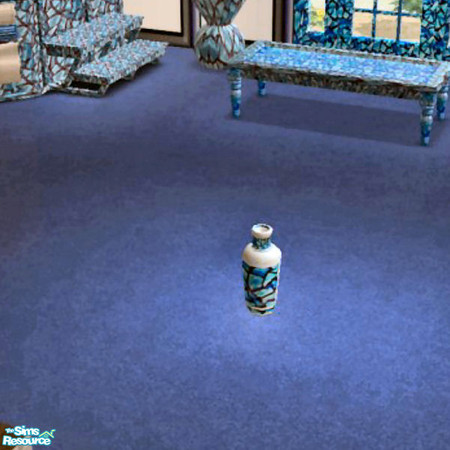 Sims 2 — Blue Stained Glass Vase by Phadrae — This is the vase for my Blue Stained Glass Set-Enjoy!