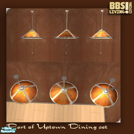 Sims 2 — Uptown Dining, Ceiling lamp by BetterbeSim — Classic ceiling lampshade with a modern touch. By BetterbeSim. Do