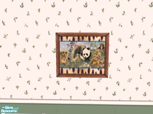 Sims 2 — Jungle Babies Painting by Bitzybus — New addition for the set.