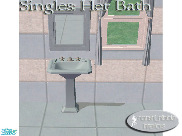 Sims 2 — Singles -  Her Bathroom Mirror by TSR Archive — .