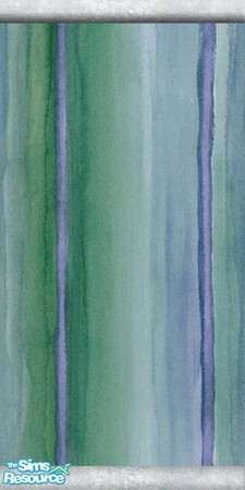 Sims 2 — Oceanic Watercolor Wall with Marble Edgi by dancingaphrodite — Relaxing, soothing shades of green and blue with