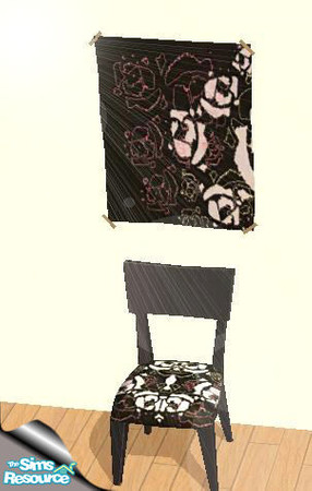 Sims 2 — FunkRose-Chair by AngelKitten056 — The Funk Rose set only uses 3 colors: Pink, white and brown. Add some