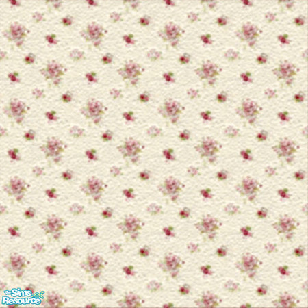 Sims 2 — Raspberry Floral Carpet by TSR Archive — Works great as an area rug on the Raspberry Carpet.
