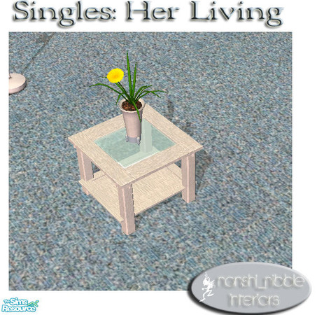 Sims 2 — Singles - Her Living Room endtable by TSR Archive — .