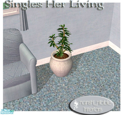 Sims 2 — Singles - Her Living Room living room pl by TSR Archive — New leaves