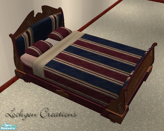 Sims 2 — Sophisticated Mancave - Bed Frame by lockgen — Part of my Sophisticated Mancave