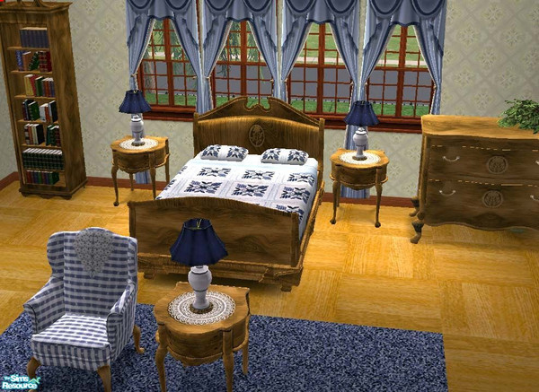 Sims 2 — Milady's Bedroom (updated for expansions by dancingaphrodite — Charming and quaint, complete with doilies for